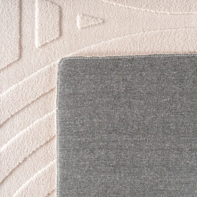 MrCarpet Vloerkleed Scandinavisch Wit hoog/laag Ella Mrcarpet taupe