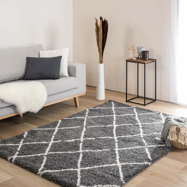 Boho&me Berber vloerkleed - Artisan grijs/wit 120x170