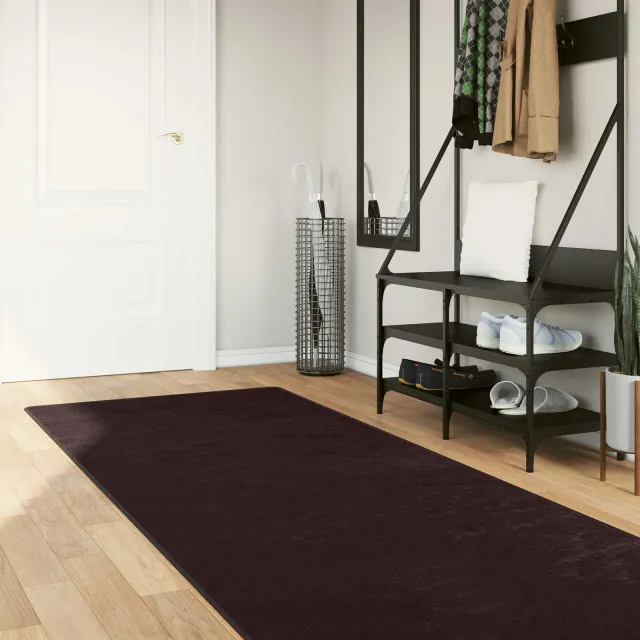vidaXL Vloerkleedloper MARSA Antraciet 100 x 450 cm Polyester en PVC, foto 2