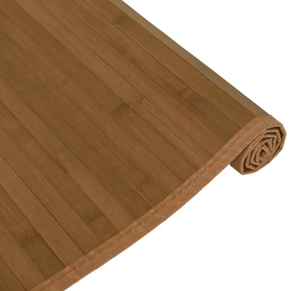 vidaXL Vloerkleed rechthoekig 80x100 cm bamboe bruin, foto 4