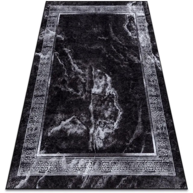 RUGSX Kleden Rugsx MIRO 51278.810 tapijt wasbaar marmer, grieks antis 120x170 cm Zwart
