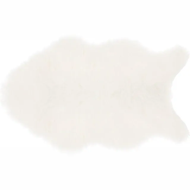 Atmosphera Kids Vloerkleed faux fur - 60x90cm - Wit