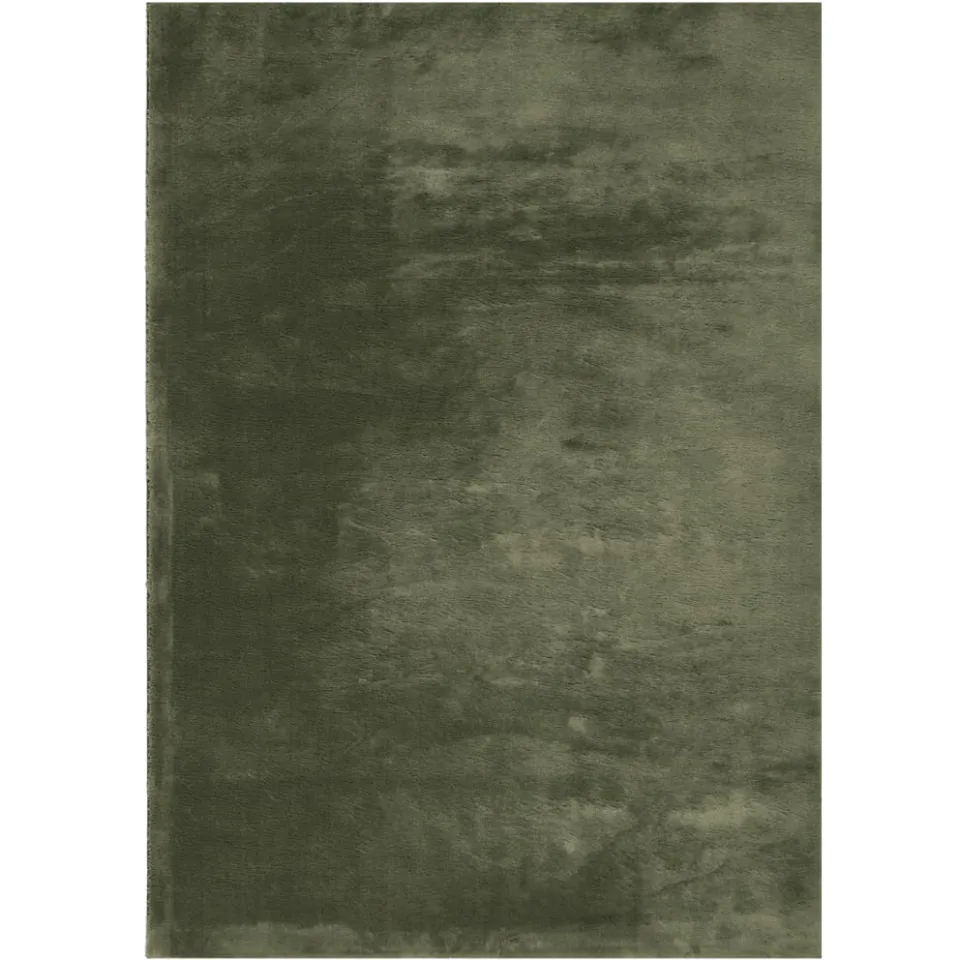 vidaXL Rug HUARTE Green 120 x 170 cm 100% Polyester Plat, foto 3