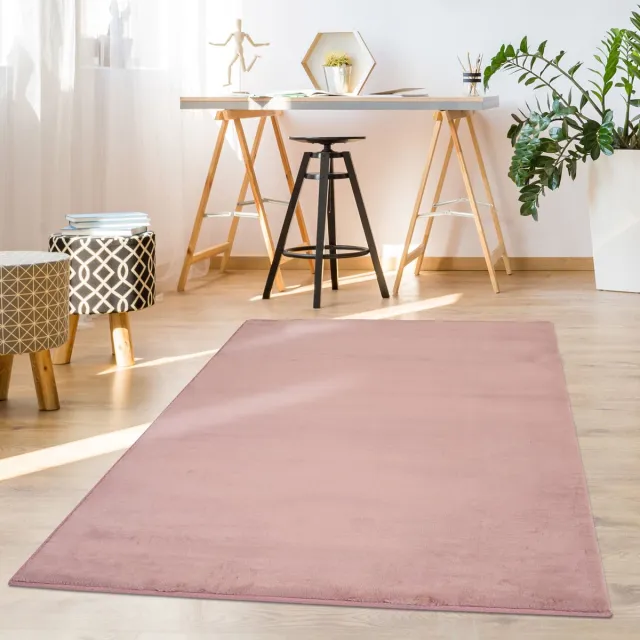 Muratap Paradise Soft Fluffy Hoogpolig Vloerkleed Roze- 160x230 CM