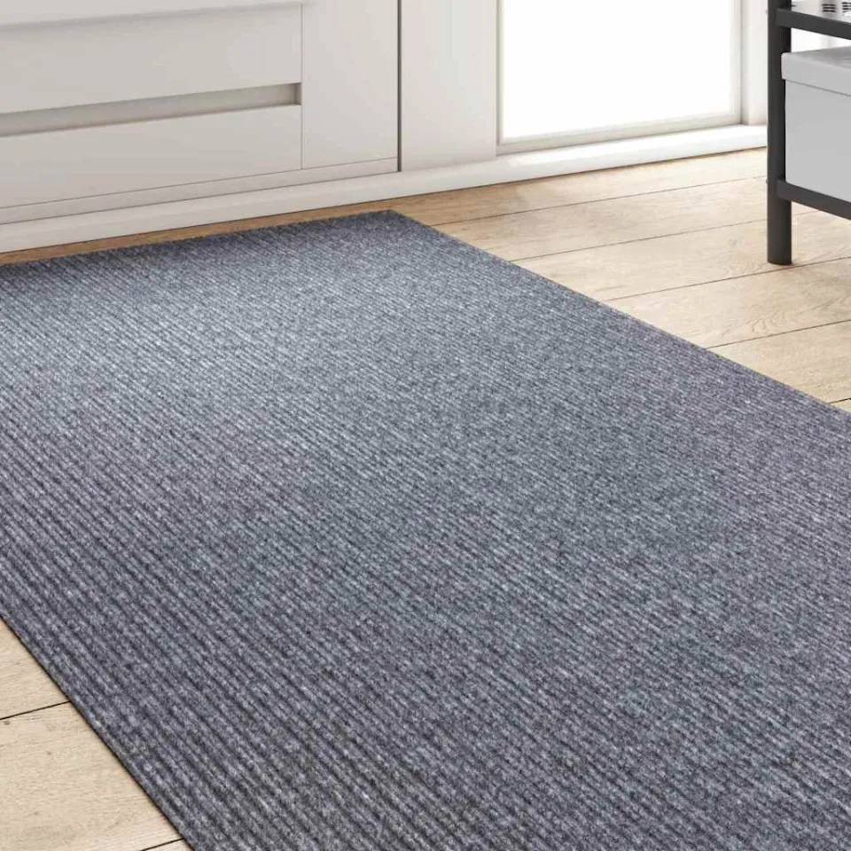 vidaXL Tapijt Loper Lichtgrijs 80 x 250 cm Stof, foto 3