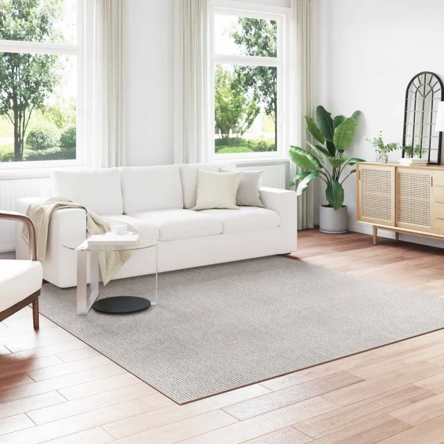 vidaXL Binnen kleed LUGO Crèmekleurig 240 x 240 cm Polyester, foto 2