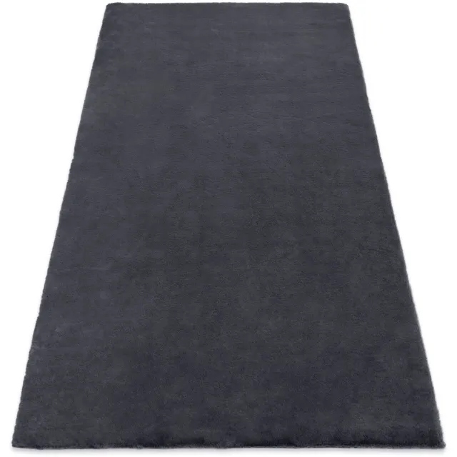 RUGSX Kleden Rugsx Tapijt BUNNY anthracytkleuring IMITATIE konijnenva 60x100 cm Zwart