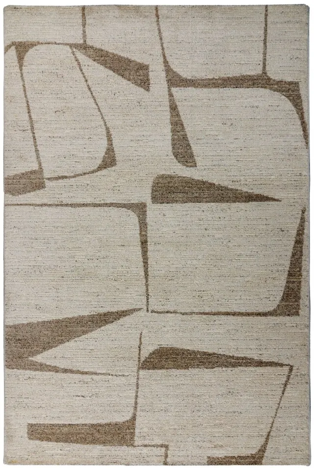 Dutch XXL Hoogpolig Vloerkleed | Tapijt | Napoli | Abstract | Crème