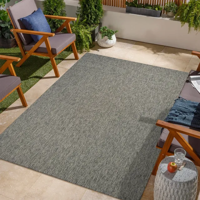 Netline Home Machinewasbaar Binnen- en Buiten Vloerkleed Voor Keuken, Woonkamer, Achtertuin, Terras, Picknick, Strand, Caravan en Camping | Water- en UV-bestendig | Laagpolig Beige