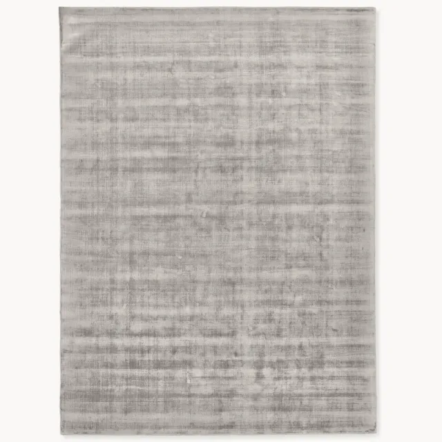 Westwing Collection Handgeweven viscose vloerkleed Jane Grijs