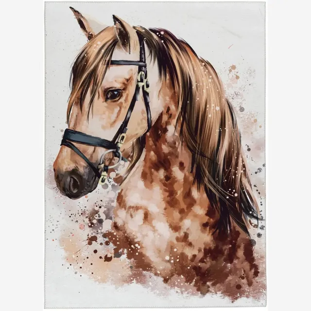 Dutch XXL Kindervloerkleed | Tapijt | Sympathy | Paard | Bruin | 160x230 cm