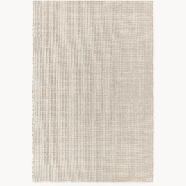 Westwing Collection Handgeweven wollen vloerkleed Amaro Beige