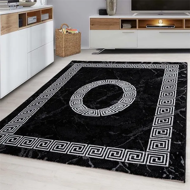 Plus Vloerkleed - Spiral - Rechthoek - Zwart