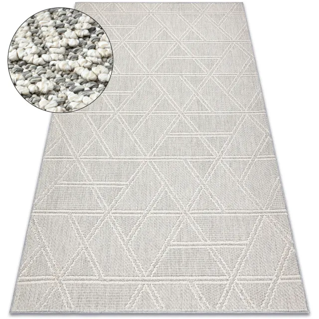RUGSX Kleden Rugsx Tapijt JERSEY 19241 grijs - Ruiten, geometrisch 200x290 cm
