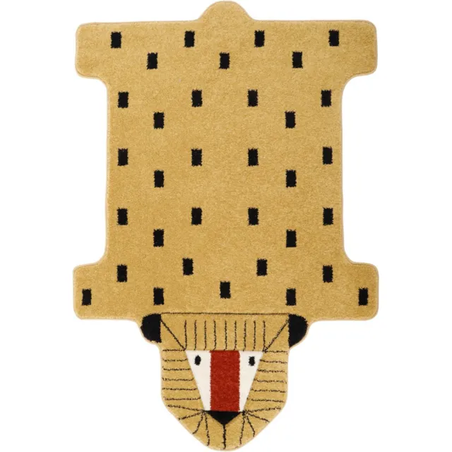 Nattiot Lion Lottah Vloerkleed Voor Kinderkamer - Tapijt 150 x 100 cm