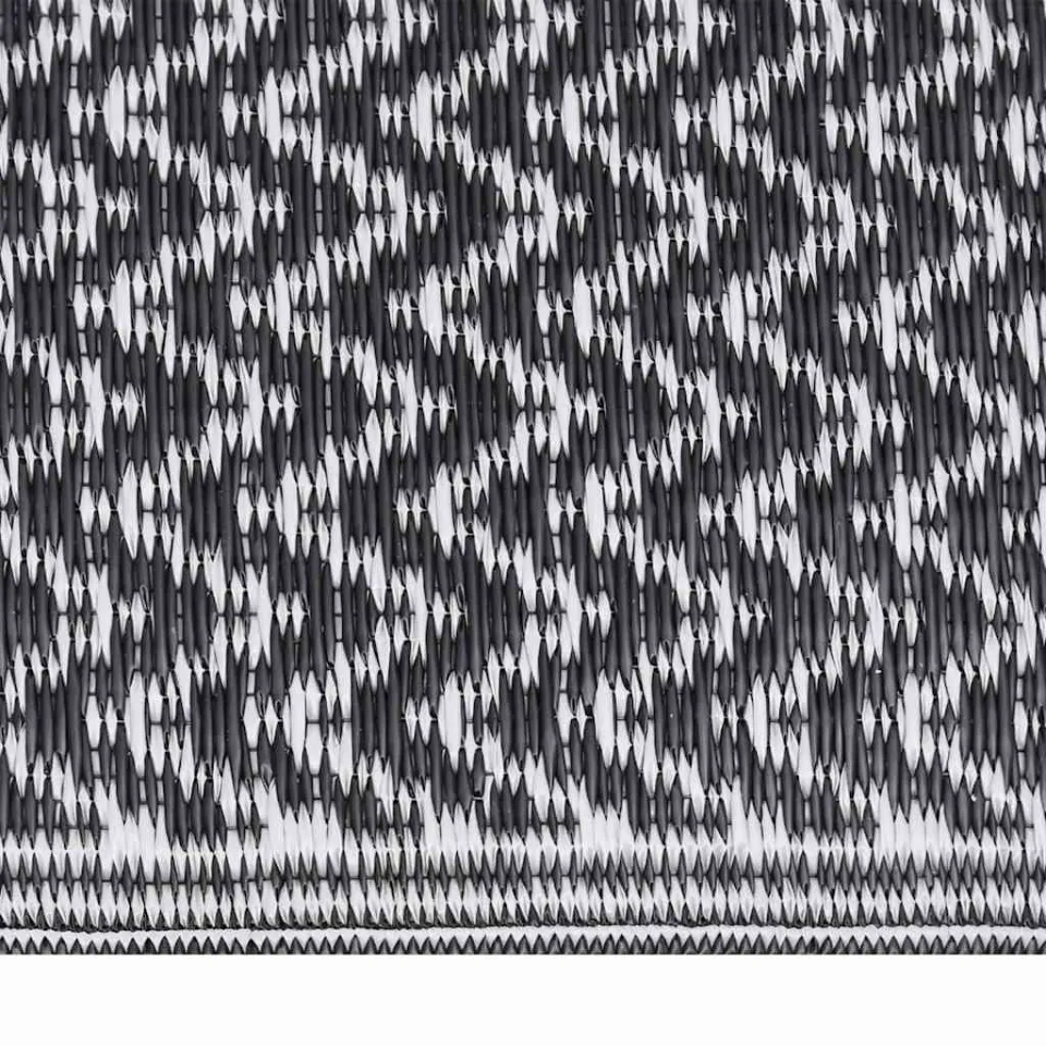 vidaXL Buitenkleed ARAKIL 140x200 cm polypropeen zwart, foto 2