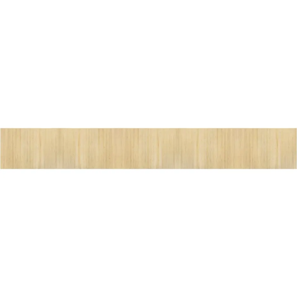 vidaXL Vloerkleed rechthoekig 70x500 cm bamboe lichtnaturel beige, foto 3