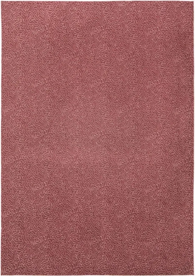 Wilton Rugs by Louis de Poortere Binnen vloerkleed -140 x 200 cm - Jackies Coral 9003 Coral laagpolig tapijt - Made In Belgium Rood