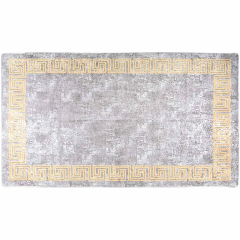 vidaXL Vloerkleed wasbaar 190x300 cm grijs