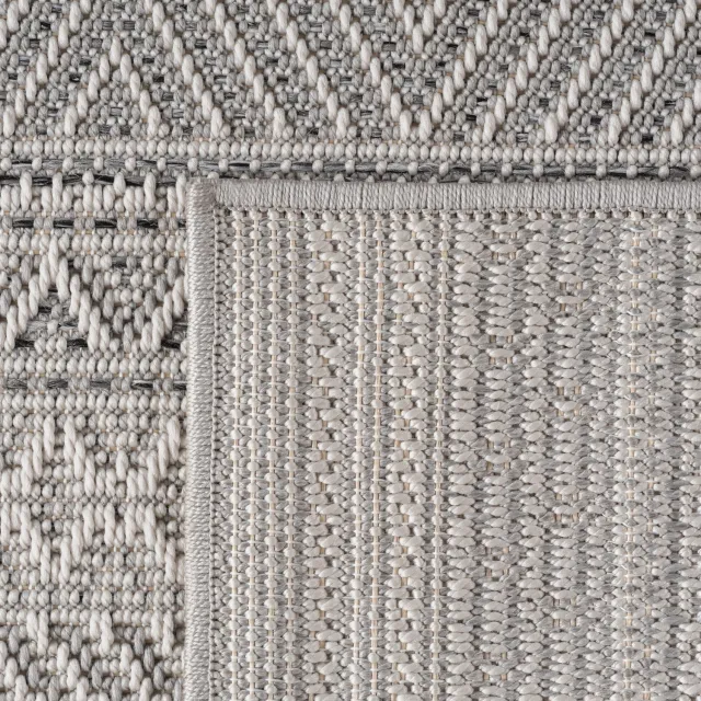 Ayyildiz Desert – Buitenkleed – Grijs – Etnisch – Ø 80 cm rond