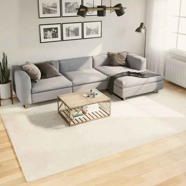 vidaXL Vloerkleed OVIEDO laagpolig 240x340 cm beige, foto 2