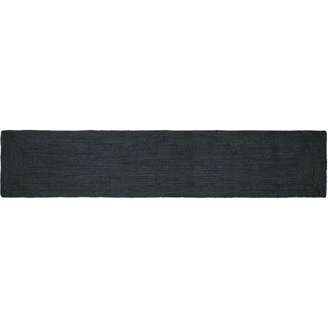 vidaXL Gebied - Tapijt - Donkergrijs - 60 - x - 400 - cm - Jute