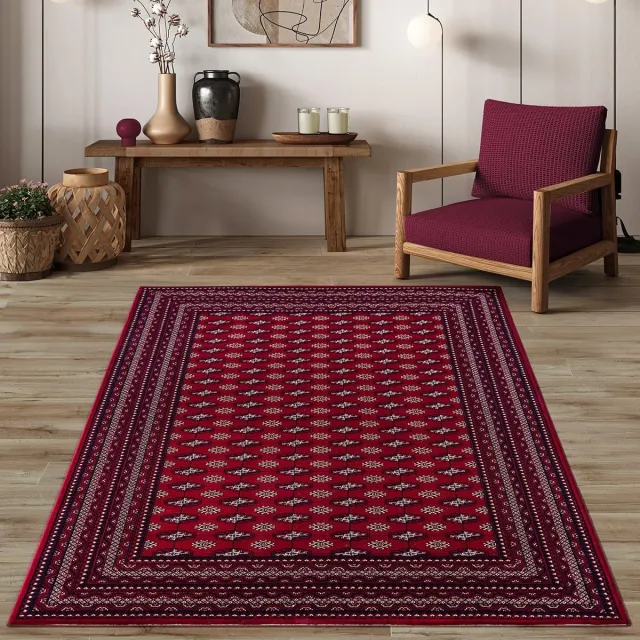 flycarpets Klassiek Rood Vloerkleed Alcon - Oosters motief - Perzisch Tapijt - Woonkamer