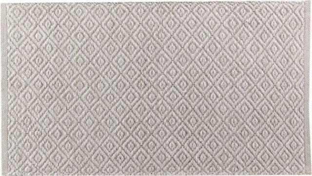 Douceur d intérieur Katoenen tapijt met verhoogd patroon MATTEO, 50 x 80 cm beige
