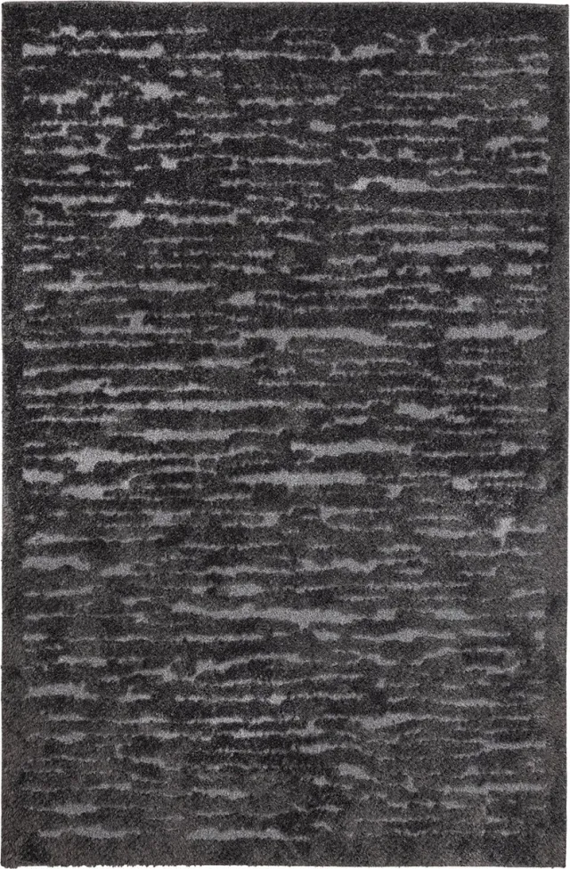 TESSO LIVING Modern Hoogpolig Vloerkleed – 200 x 290 cm – Donker Grijs – Premium Woonkamer Tapijt – Japans Boho Scandi Design – Zacht en Warm, Ideaal voor de Slaapkamer