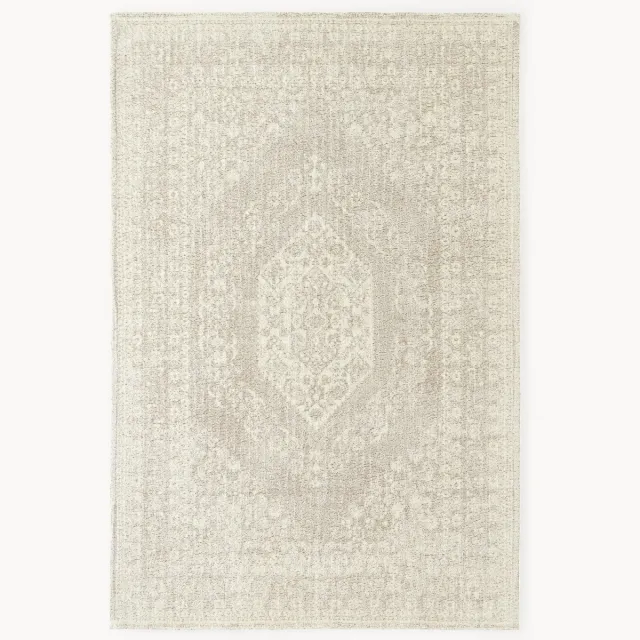 Westwing Collection Handgetuft juten vloerkleed Flynn Beige