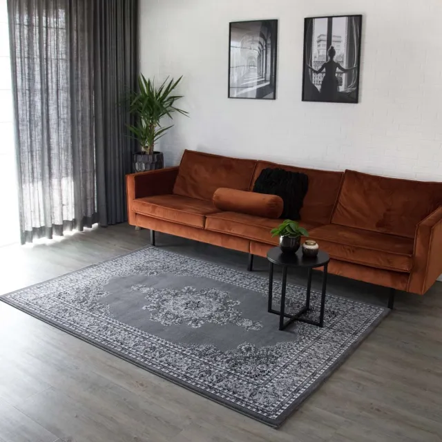 Tapeso Perzisch tapijt - Royalty Kashan grijs 200x290