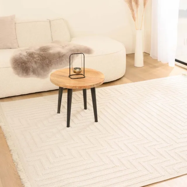 Nordic Weavers Japandi vloerkleed - Knit Refine wit 80x150