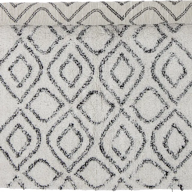 Bloomingville Warda Vloerkleed - Beige - Wol Ecru