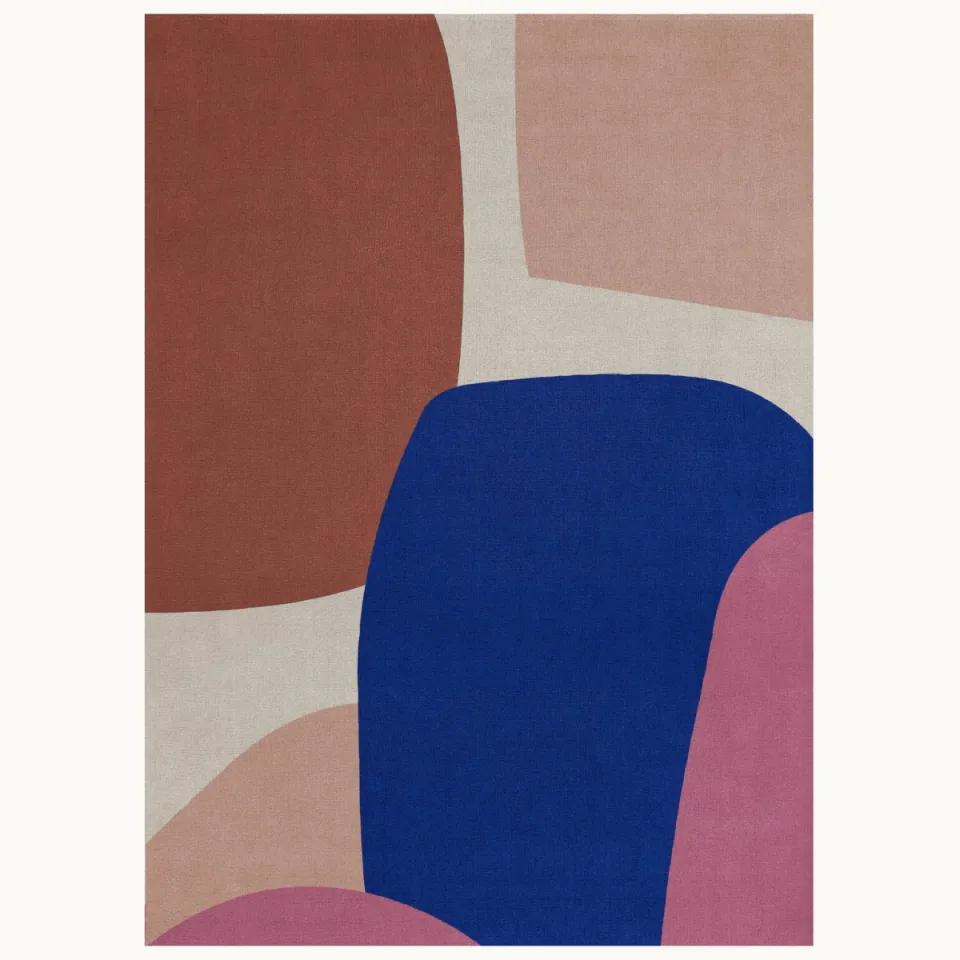 Layered Scandi Lake Blue - 200 X 300 cm Meerkleurig - Fel; Blauw
