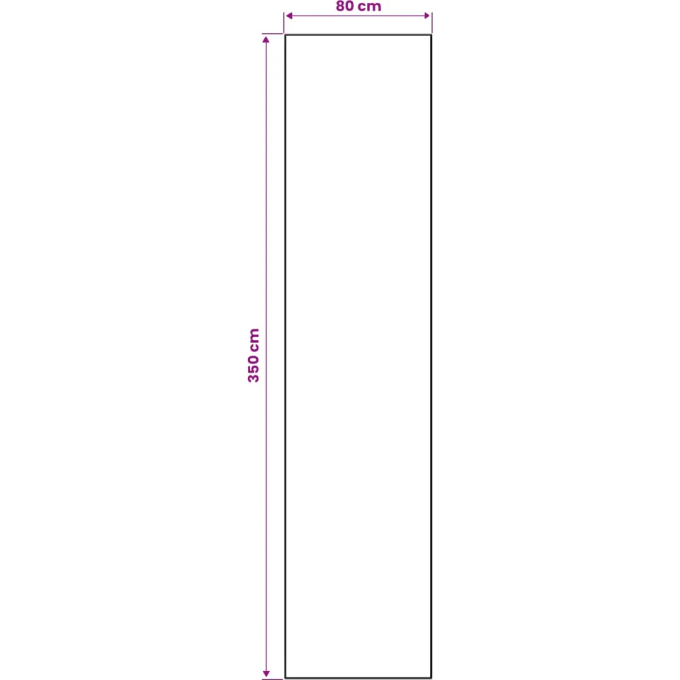 vidaXL Vloerkleedloper LESAKA zilver 80 x 350 cm Diamantvelours, foto 3