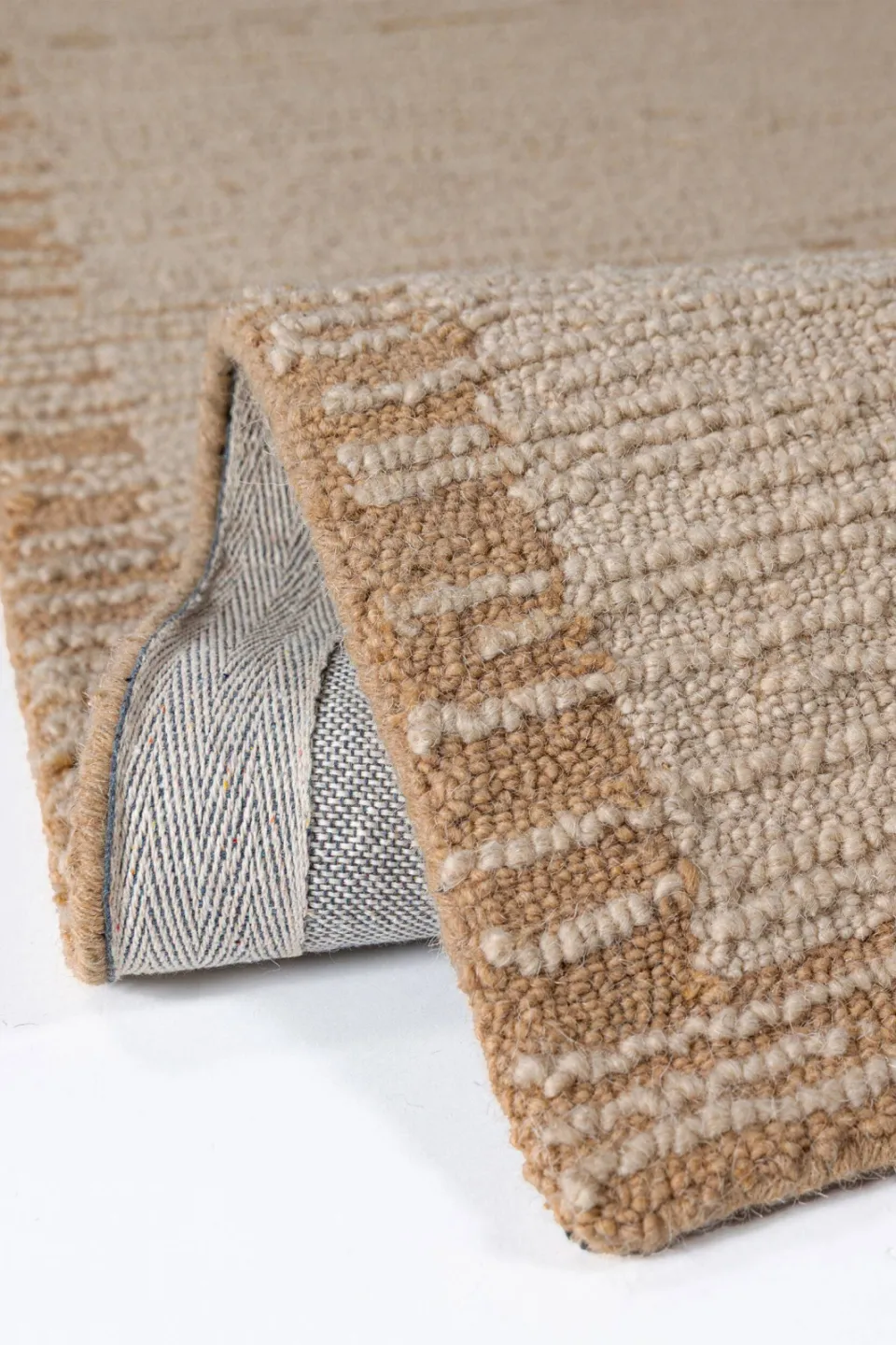 Flair Rugs Harris Modula wollen loper naturel, foto 5