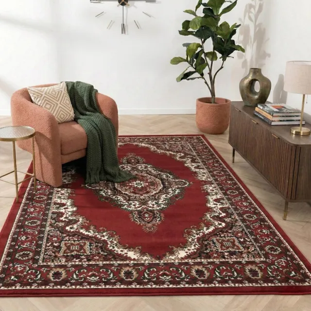 flycarpets Klassiek Rood Vloerkleed Skazar - Oosters motief - Perzisch Tapijt - 120x170 cm