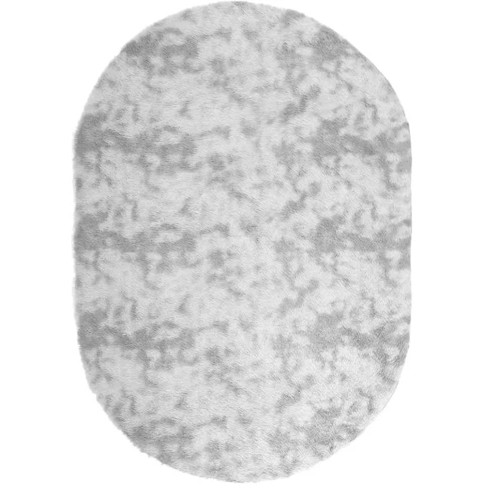 vidaXL Hoogpolig vloerkleed NAVARRA 300x200 cm polyester zilvergrijs, foto 3