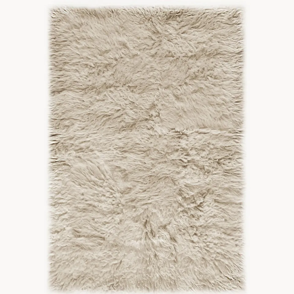 Layered Shaggy Oatmeal - 250 X 350 cm Beige; Ivoor