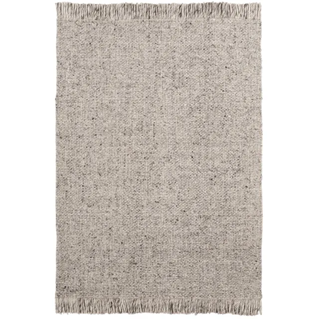 Padiro laagpolig vloerkleed met zachte uitstraling 200 x 290 cm - lichtbeige - modern effen ontwerp - voor vloerverwarming - van wol, viscose en katoen