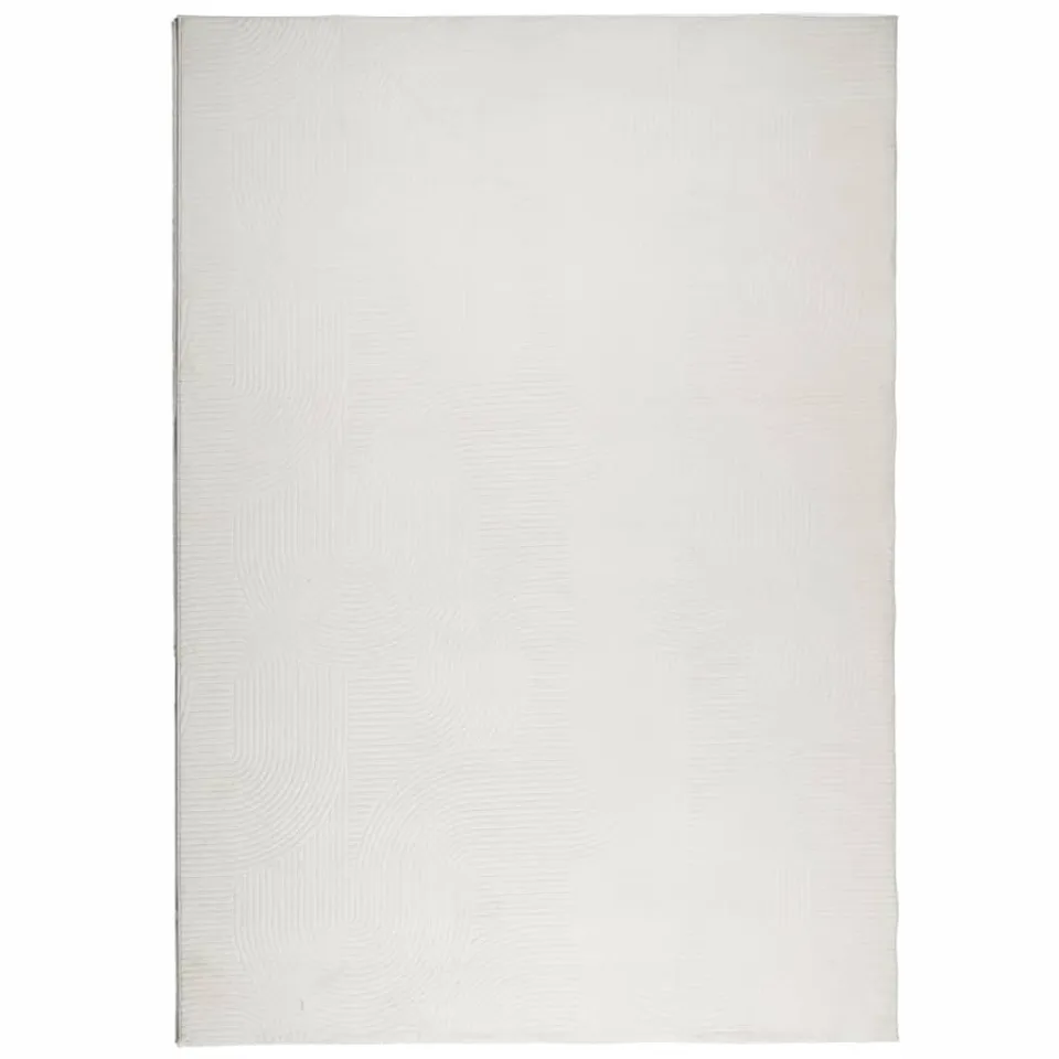 vidaXL Vloerkleed IZA laagpolig Scandinavisch 120x170 cm crèmekleurig, foto 3