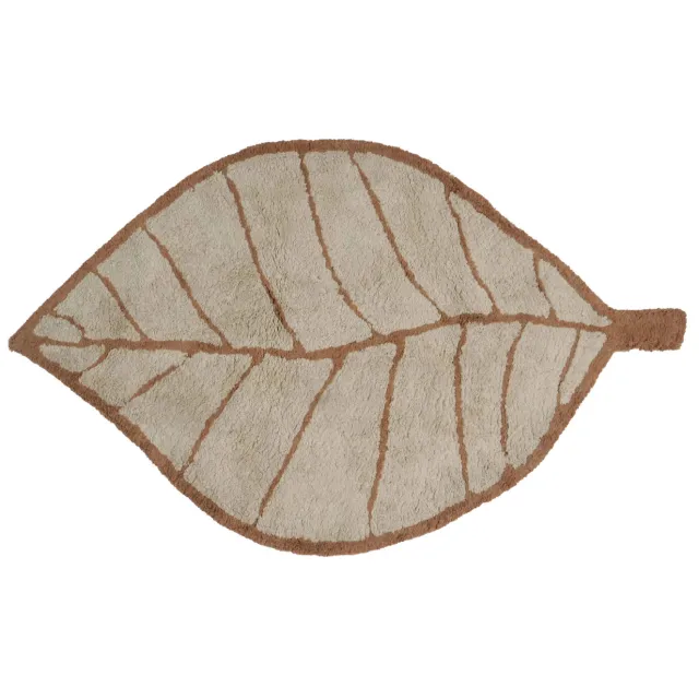 Kidsdepot Leaf kindervloerkleed bruin