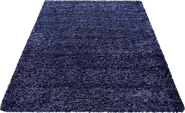 Muratap Basic Shaggy vloerkleed Donker Blauw Hoogpolig- 140x200 CM
