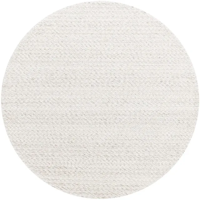 Must Living Nirvana vloerkleed rond wol en polyester ivoor - Ø200 cm Wit
