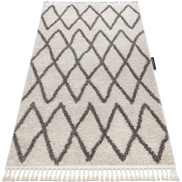 RUGSX Kleden Rugsx Tapijt BERBER BENI crème rand , Barber 160x220 cm Beige
