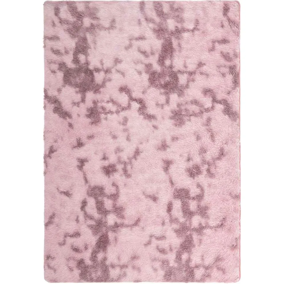 vidaXL Hoogpolig vloerkleed NAVARRA 160x230 cm polyester stoffig roze