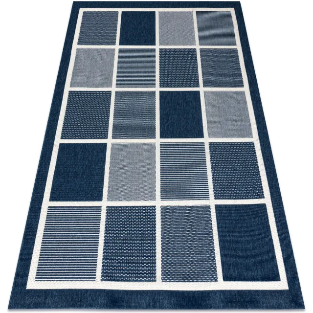 RUGSX Kleden Rugsx Sisal tapijt SPRING 20426994 vierkant , kader Blauw