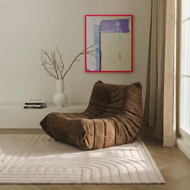 MrCarpet Vloerkleed Scandinavisch Wit hoog/laag Ella 240 x 340cm Mrcarpet taupe