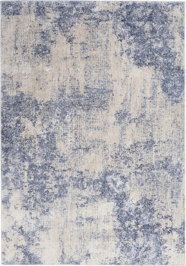 Nourison Vloerkleed Silky Textures SLY01 - Ivoorblauw - 119x180 cm