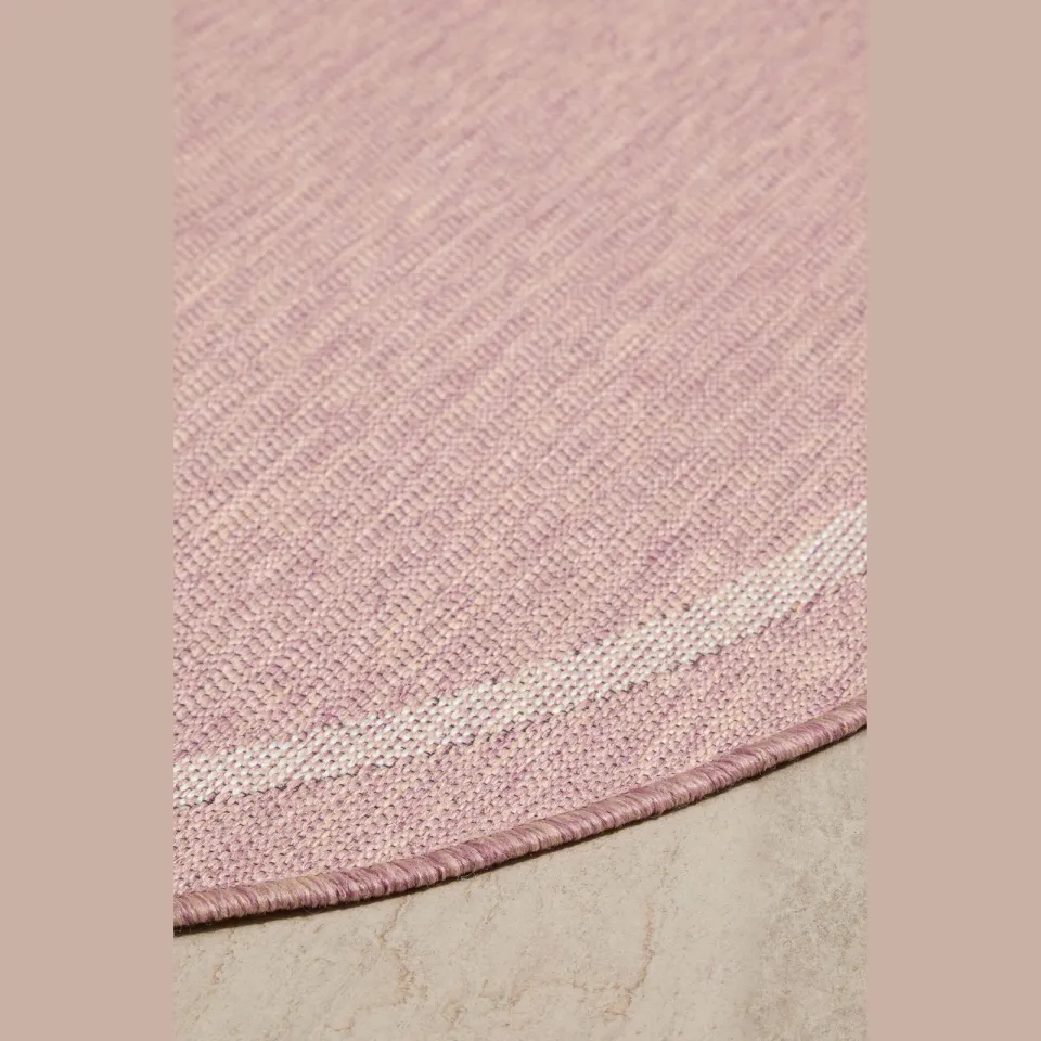 NOUS Living binnen- en buitenvloerkleed rond roze (Ø120 cm), foto 6